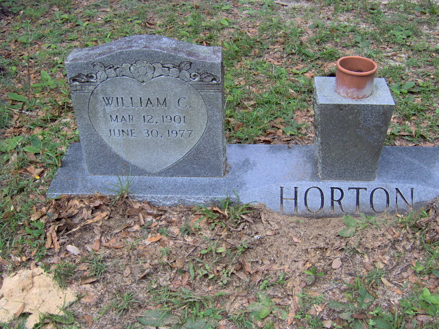 Headstone for Horton , William C Sr